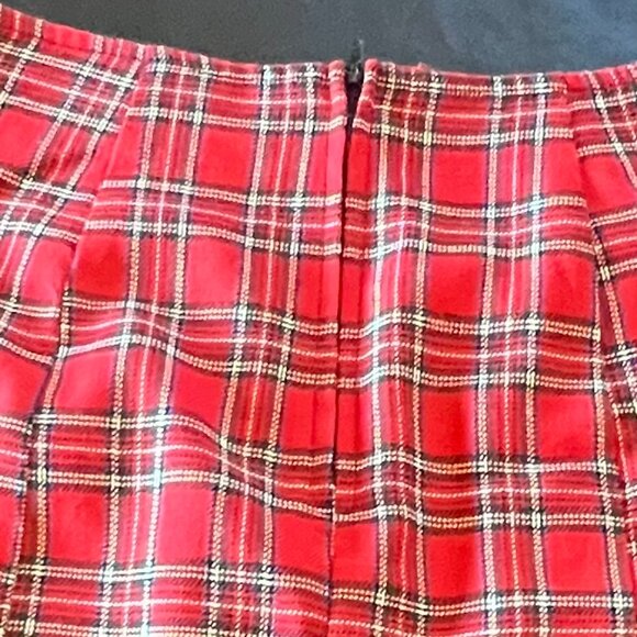 Vintage | Lip Service | Red & Black Plaid |  Skirt |  Size P (XS) - Picture 5 of 8